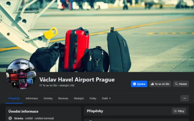 Pozor na podvodnou stránku Letiště Václava Havla. Podvodníci lákají na prodej ztracených zavazadel.