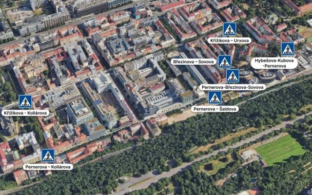 Praha 8 plánuje bezpečné přechody. Má jich být nejvíc za posledních dvacet let