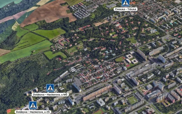 Praha 8 plánuje bezpečné přechody. Má jich být nejvíc za posledních dvacet let