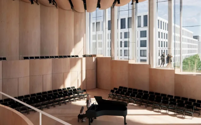 Architekti dopracovali studii Vltavské filharmonie, předají ji v únoru. Stavět se začne za tři roky