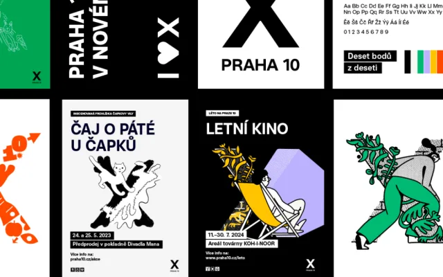 Praha 10 si vybrala novou vizuální identitu. Komunikovat bude přes římskou číslici X