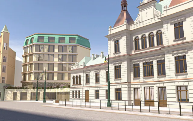 VIZUALIZACE: Mikrobyty a promenáda s obchody. Tak bude vypadat nádraží Vyšehrad.