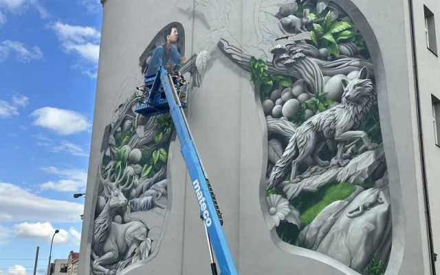 Nový ChemiSův mural upozorňuje na problémy astmatiků. V Česku jich je sedm set tisíc