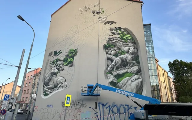 Nový ChemiSův mural upozorňuje na problémy astmatiků. V Česku jich je sedm set tisíc