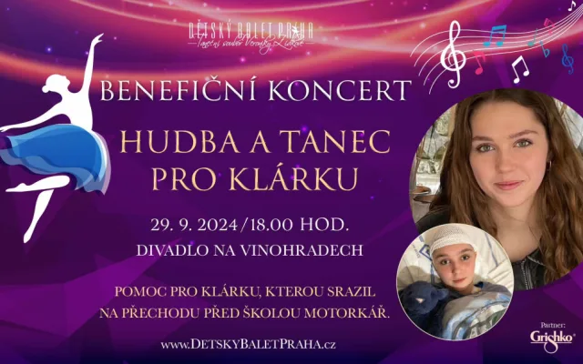 Klárku srazil na přechodu před školou motorkář. Težce zraněná ležela týdny v umělém spánku, teď pro ni pořádají benefiční koncert