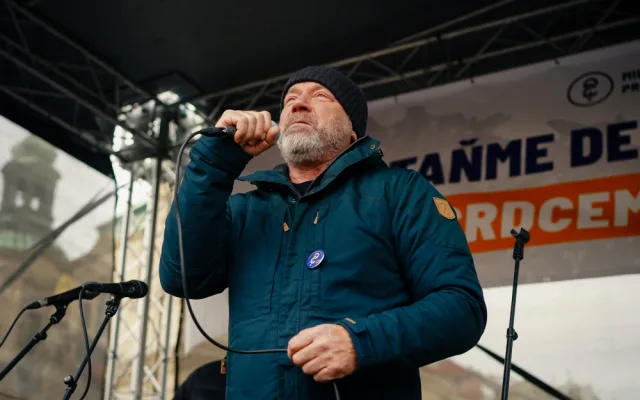 FOTOGALERIE: Podívejte se na atmosféru demonstrace Zůstaňme demokratickým srdcem Evropy Milionu chvilek