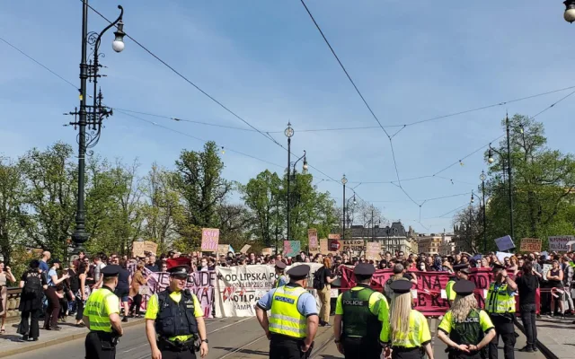 Blokáda Pochodu pro život v roce 2024