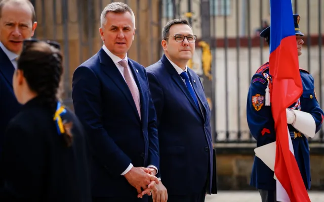 FOTOGALERIE: Prezident Pavel přijal na Hradě Zelenského při slavnostním ceremoniálu