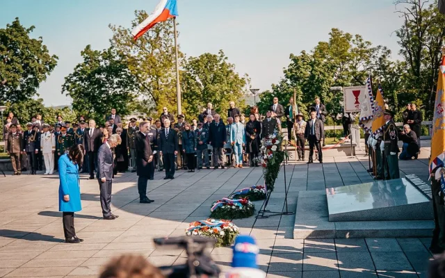 Je správné, že se stavíme za práva napadené Ukrajiny, řekl prezident při pietním aktu na Vítkově