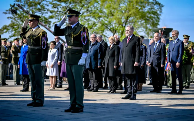 Je správné, že se stavíme za práva napadené Ukrajiny, řekl prezident při pietním aktu na Vítkově