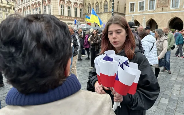 VIDEO: Čtyři tisíce stoupenců SPD demonstrují v Praze, Okamura vyzval ke změně vlády