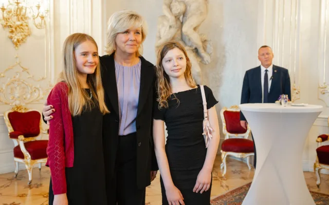 Prezidentský pár přijal na Hradě děti z dětských domovů, které hrály ve filmu Amerikánka
