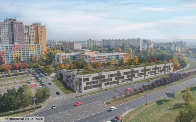 U metra Opatov začali stavět parkovací dům, vejde se do něj pět set aut
