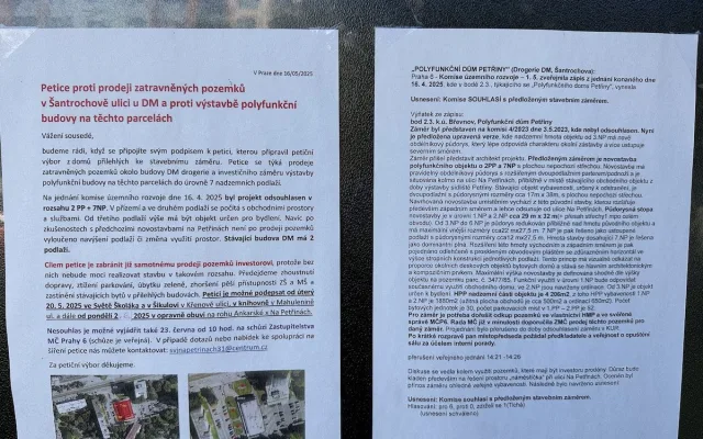 Praha 6 stopla prodej pozemků na Petřinách, místní proti výstavbě sepsali petici