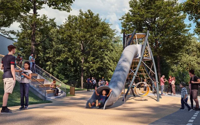 Praha 2 zrevitalizuje hřiště U Draka v Riegrových sadech za 32 milionů