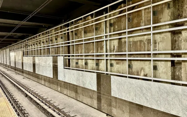 FOTO: Rekonstrukce metra Pankrác pokračuje, vzniká přestup mezi linkami C a D