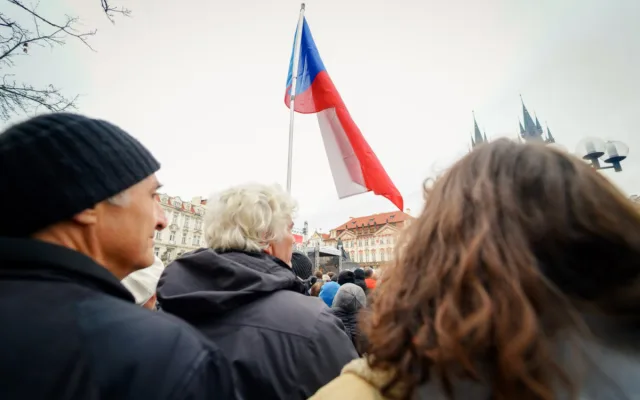 FOTO: Na protivládní demonstraci Milionu chvilek dorazily na Staromák tisíce lidí