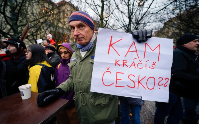 FOTO: Na protivládní demonstraci Milionu chvilek dorazily na Staromák tisíce lidí