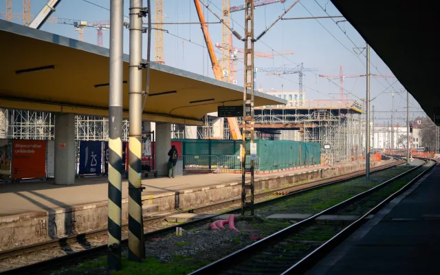 FOTO: Smíchovské nádraží roste před očima. První nástupiště dokončí letos