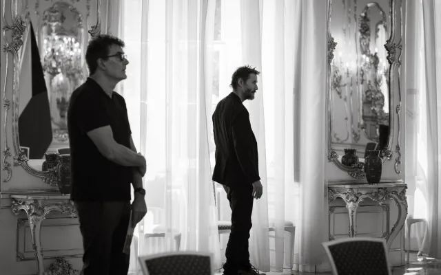 Prezident Pavel přivítal na Hradě herce Keanu Reevese, dali si i pivo