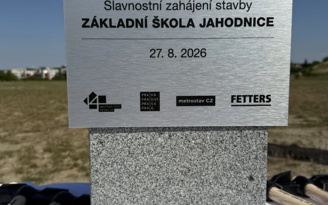 Praha 14 zahájila stavbu školy na Jahodnici za 950 milionů korun
