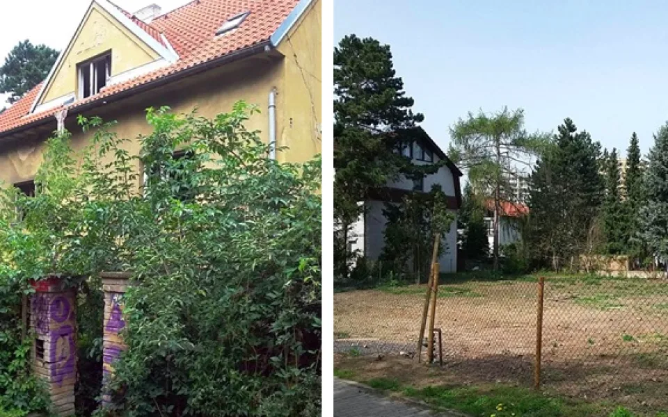 Squat z ulice Klánova je pryč. Majitel ho nechal odstranit.