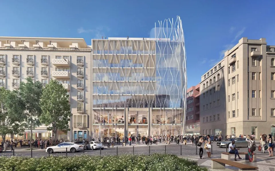 První český Primark se otevře v létě na okraji Václaváku. Stavbu nezbrzdila ani koronavirová pandemie.