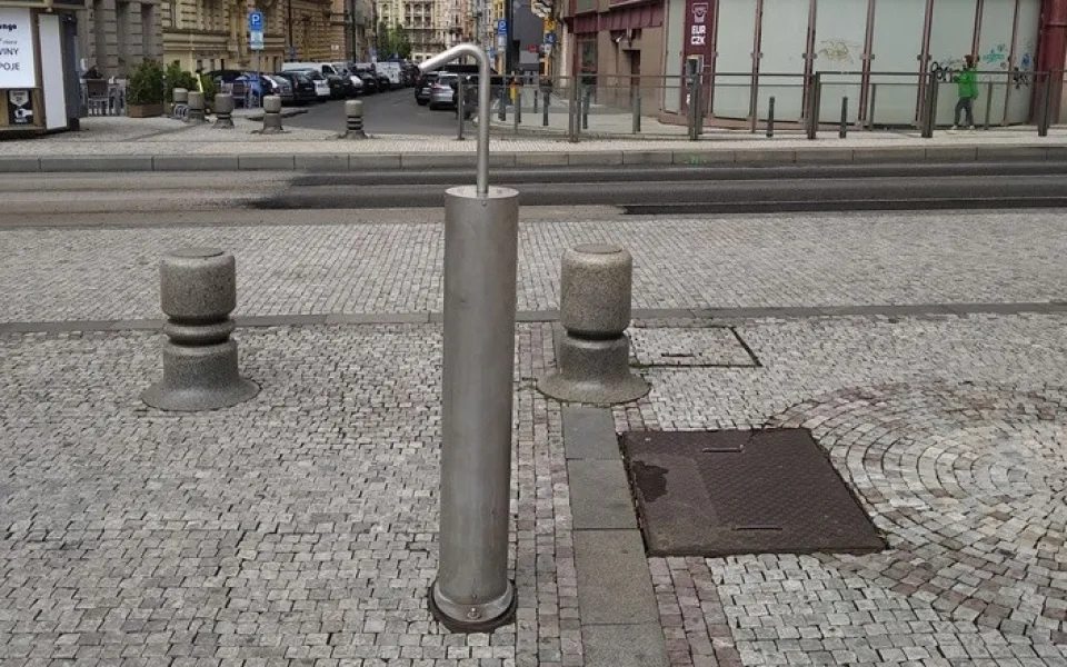 Mlhoviště na Palackého náměstí.
