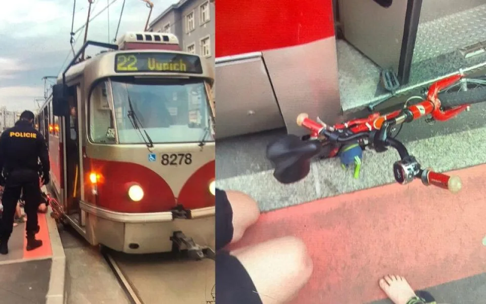 Policisté zachránili život malému chlapci, který spadl do kolejiště před jedoucí tramvaj