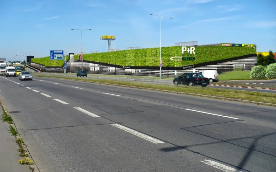 Kapacita záchytného parkoviště na Černém Mostě bude rozšířena. Zaparkuje zde 880 aut