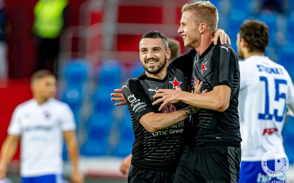 Slávisté porazili Baník 3:1 a jsou krůček od titulu.