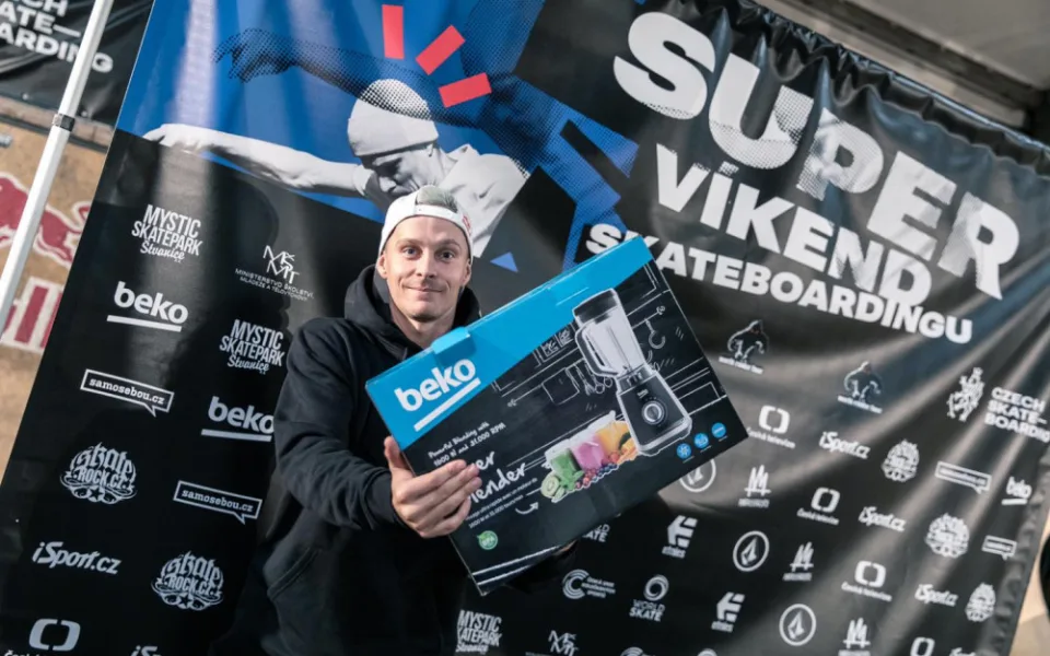 FOTO: Na Štvanici se o víkendu konalo mistrovství ve skateboardingu. Mistrem ČR je Habanec