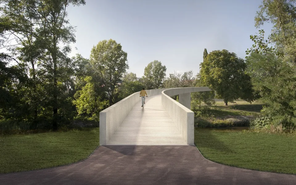FOTO: Karlín a Holešovice propojí nová lávka. Bude se jmenovat HolKa a bude měřit 285 metrůlní fáze