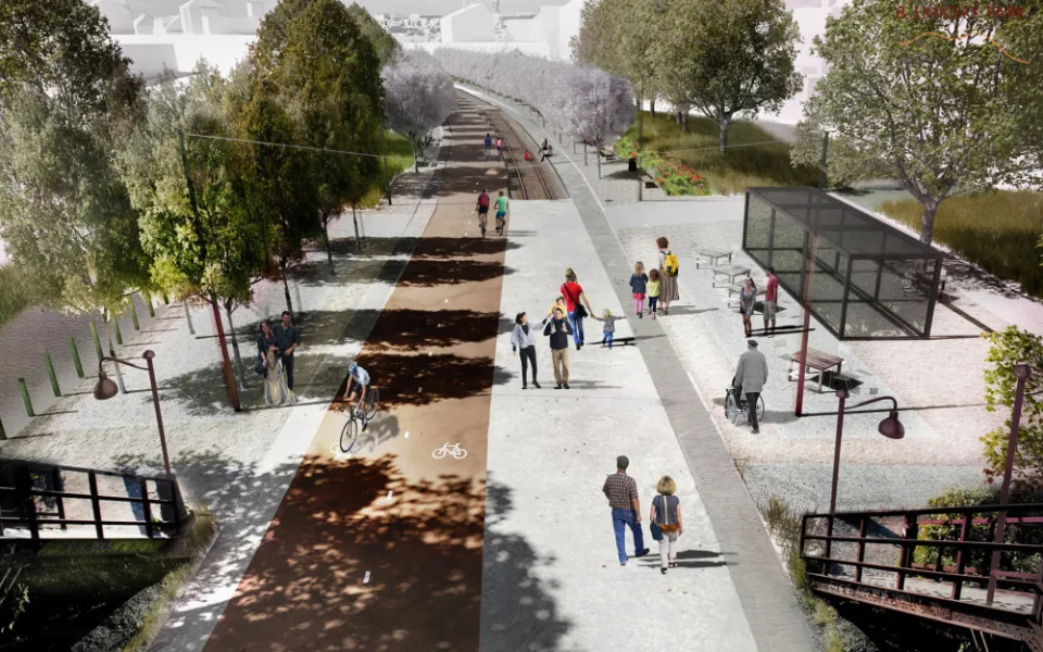 VIZUALIZACE: Promenáda mezi Vršovicemi a Zahradním Městem bude hotová v roce 2024