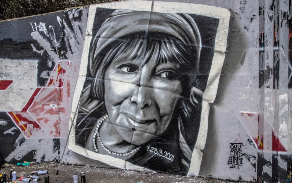MuralArt vznikl jako vzpomínka na Hanu Hegerovou v pražských Hlubočepích