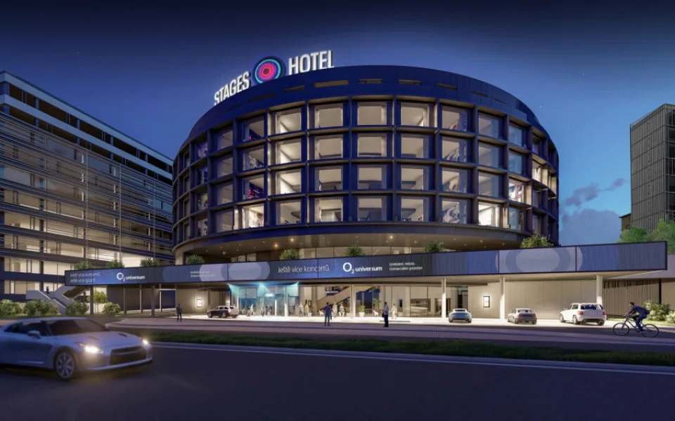 U O2 areny v Praze vzniká nový hotel s 300 pokoji. Otevřen bude ještě letos