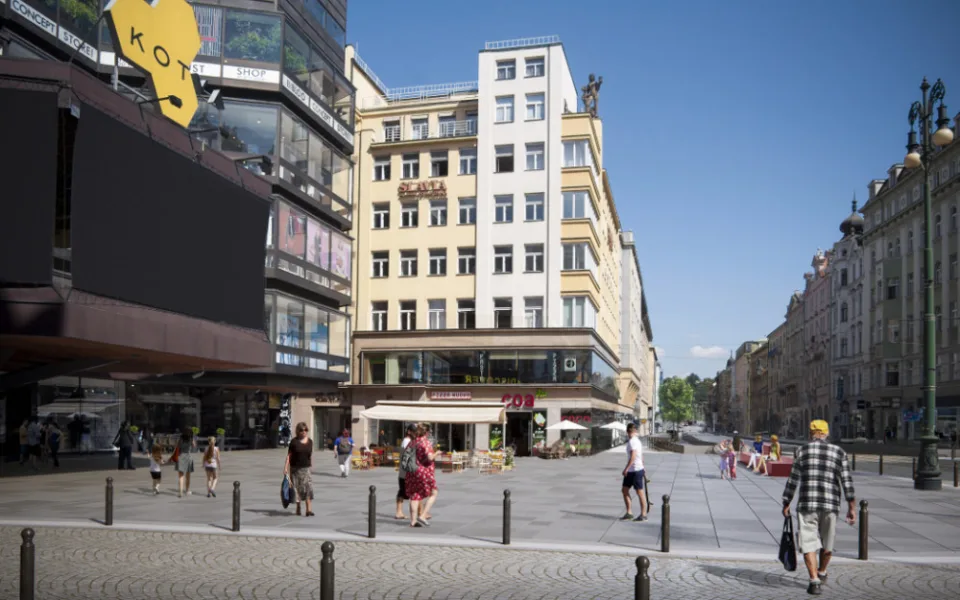 Z Revoluční ulice bude promenáda s širokými chodníky, lavičkami a dlažbou místo asfaltu