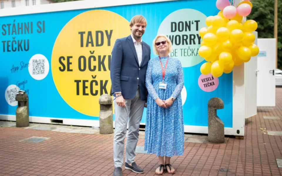 Adam Vojtěch na festivalu.