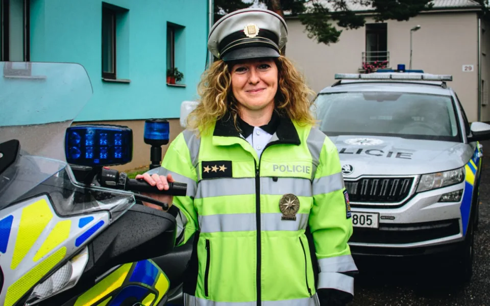 Policie pro mě znamená pracovní jistotu, říká zástupce vedoucího Dopravního inspektorátu Lucie Ksandrová