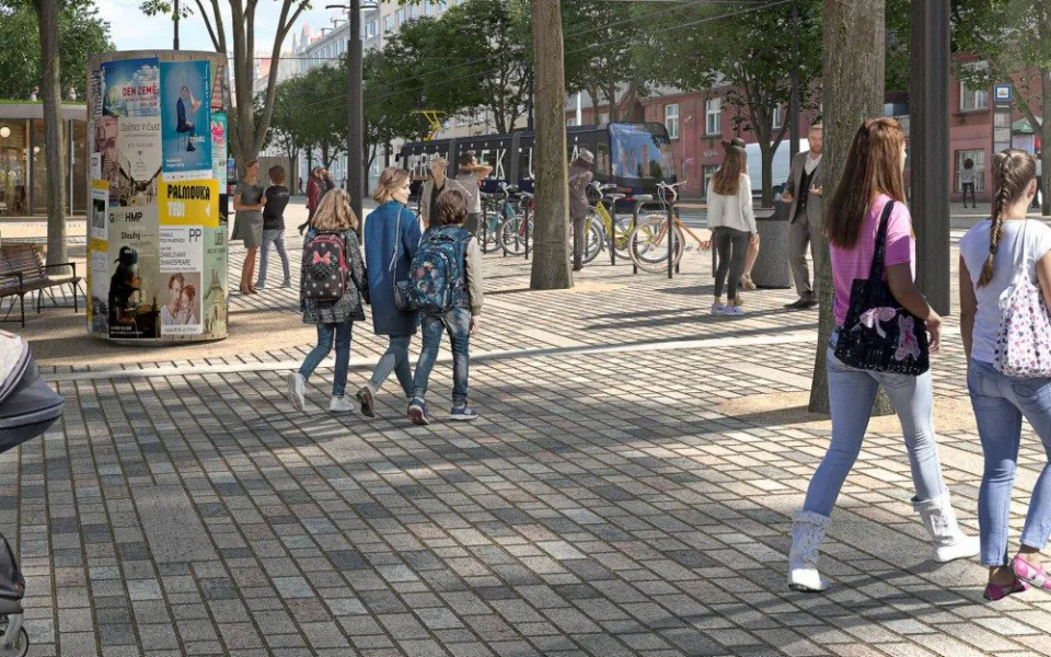 Zelené a moderní. Nové náměstí Bohumila Hrabala by mělo být dokončeno do roku 2025.