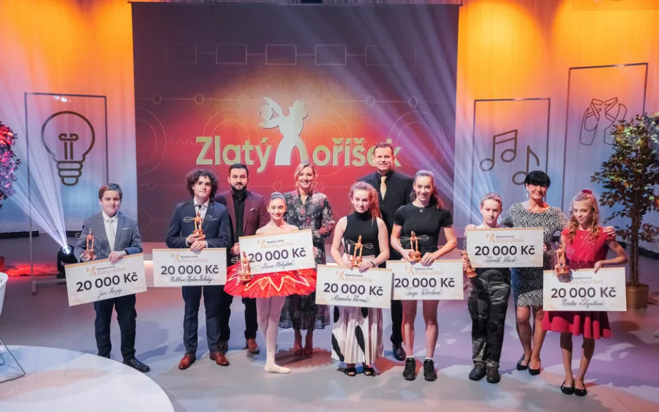 Tenistka z Prahy a další talenti. Nadané děti dostaly ocenění Zlatý oříšek