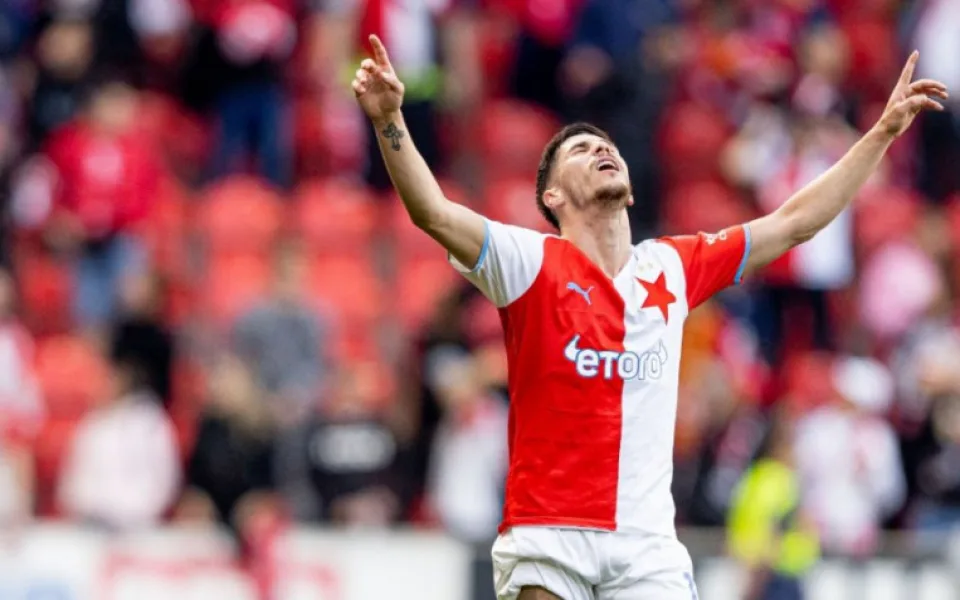 Plavšič se trefil poprvé za Slavii. Nejhezčí gól kariéry, řekl ke čtyřicetimetrovému lobu