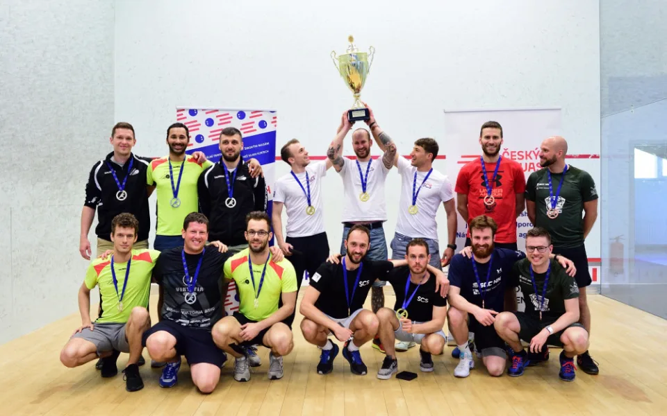 Pražští squashisté jsou nejlepší z republiky. SC Strahov má jednadvacátý mistrovský titul