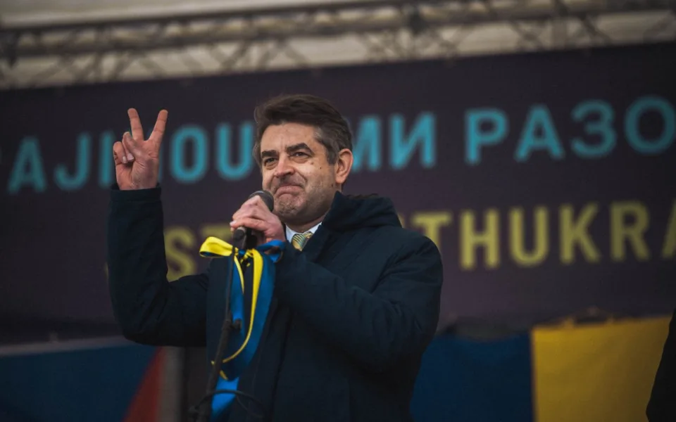 Jevhen Perebyjnis se v Praze ještě několik týdnů zdrží.