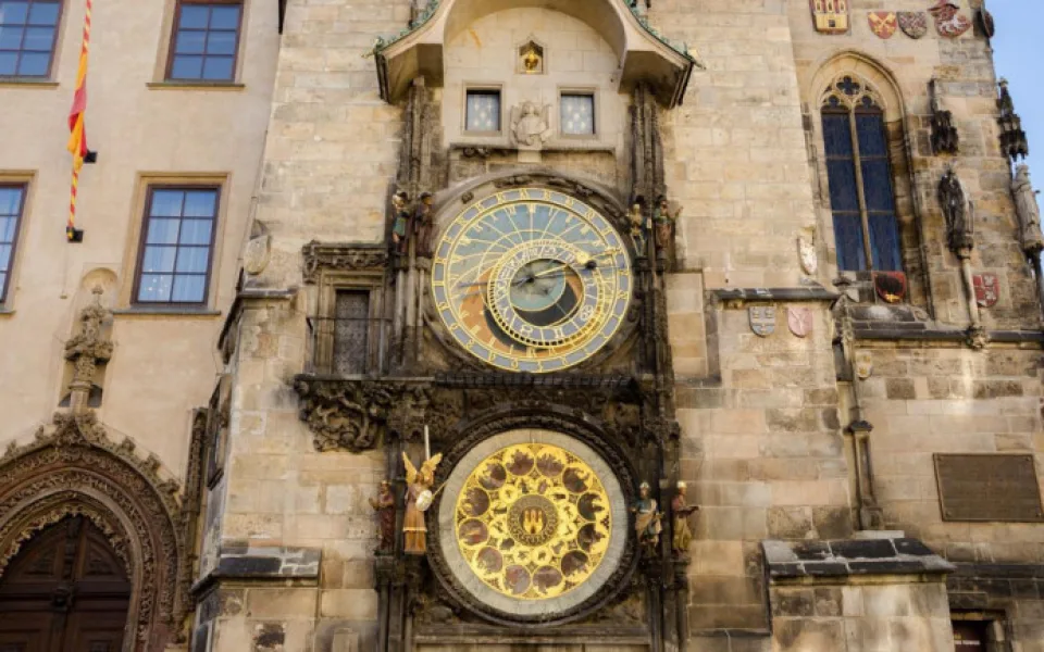 Orloj na Staroměstském náměstí.