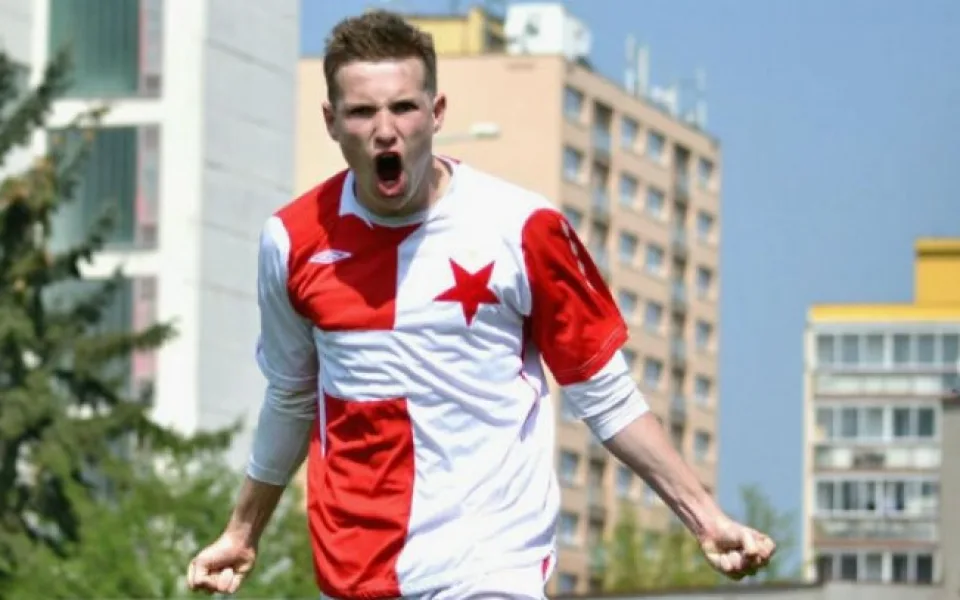 Jakub Jankto v dresu Slavie.