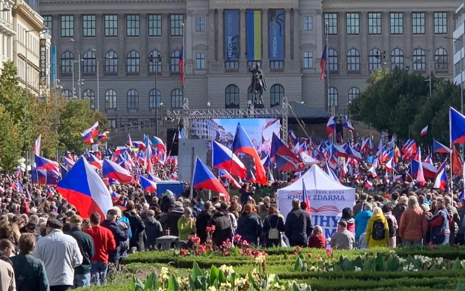 Demonstrace na Václavském náměstí