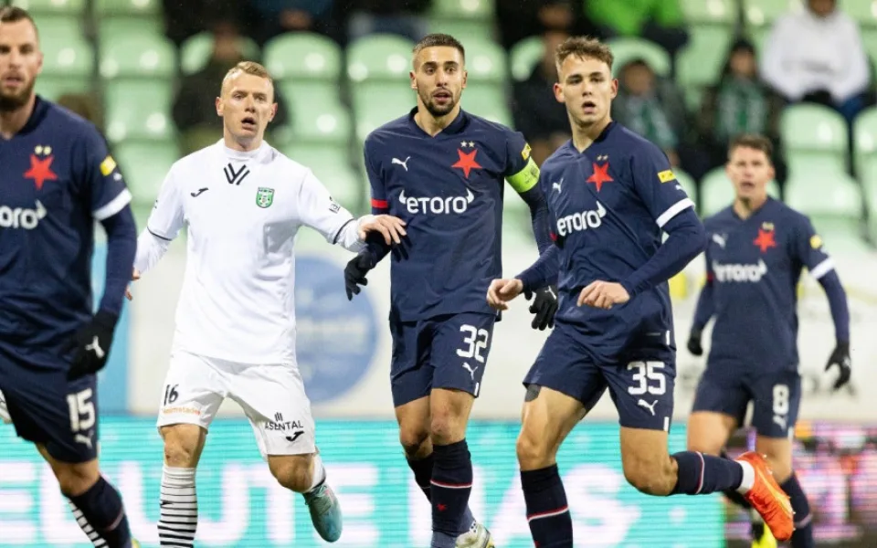 Poslední zápas roku oslavili fotbalisté Slavie výhrou.