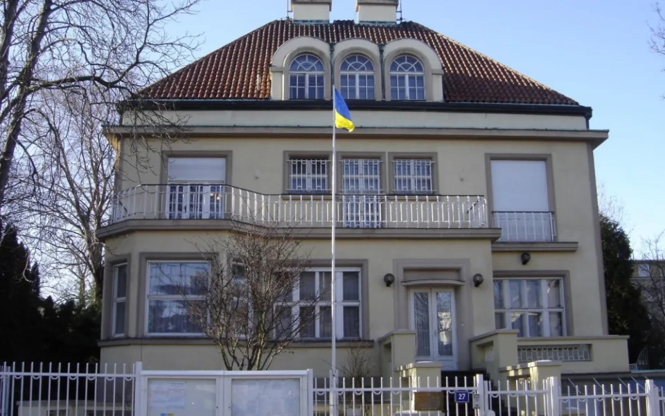 Budova ukrajinské ambasády v Bubenči.