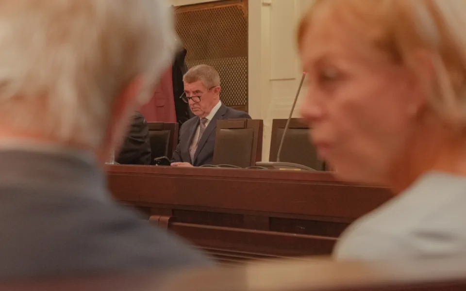 Andrej Babiš u městského soudu v Praze